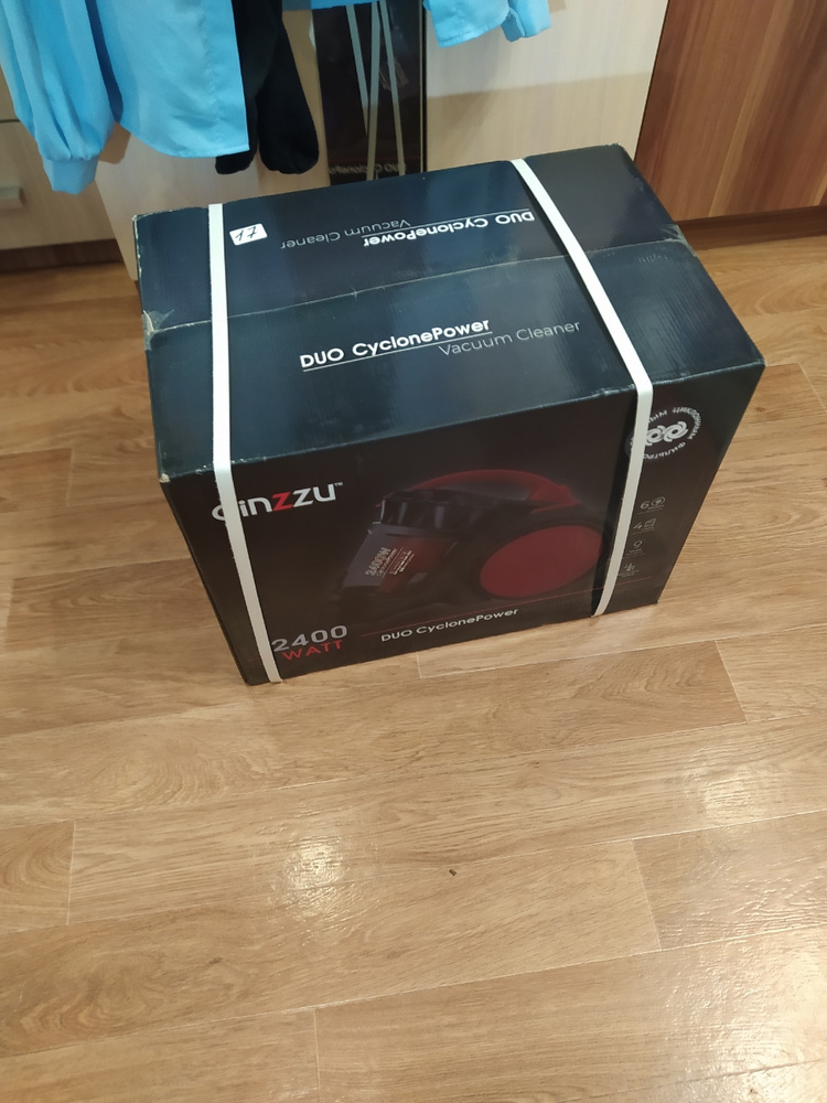 Пылесос Ginzzu VS435, Black Red мощностью 2400вт и контейнером 4литра ...