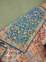 Салфетки Гобеленовые Древо жизни бирюзовый 32х45 см 2 шт #114, света