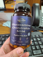 Глюкозамин, хондроитин, МСМ и гиалуроновая кислота. Glucosamine, Chondroitin, MSM, Hyaluronic Acid. Хондропротектор для суставов и связок Lemcaps, 240 таблеток #62, Наталья Л.