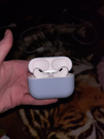 Ультратонкий силиконовый кейс KRISTANAM для наушников Apple AirPods Pro 2 (2nd generation) / чехол на аирподс про 2 / чехол airpods pro 2, небесно-голубой #78, Екатерина С.