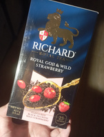 Чай в пакетиках черный Richard Royal Goji & Wild Strawberry, ароматизированный, 25 шт #22, Дарья П.