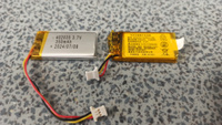 Аккумулятор для видеорегистратора 3.7v 350mAh 3pin + тонкий разъем (фишка) коннектор на 3 провода (батарея на видеорегистратор универсальная) #33, Анна К.