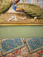 Салфетки Гобеленовые Древо жизни бирюзовый 32х45 см 2 шт #115, света