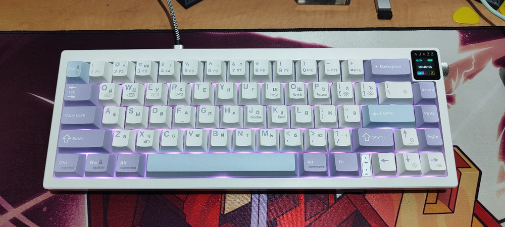 Ajazz AK650 Игровая клавиатура механическая с экраном купить на OZON по ...