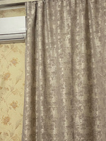 Curtain & Textile Комплект штор Штор МРАМОР 260х500см, бежевый #114, Наталья К.