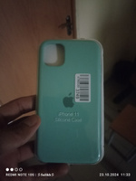 Силиконовый чехол на Айфон 11 с логотипом / Silicone Case iPhone 11  #53, S M.