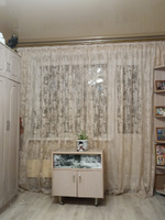 LUX CURTAIN Тюль высота 250 см, ширина 600 см, крепление - Лента, БЕЖЕВЫЙ #62, Людмила И.