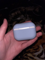 Ультратонкий силиконовый кейс KRISTANAM для наушников Apple AirPods Pro 2 (2nd generation) / чехол на аирподс про 2 / чехол airpods pro 2, небесно-голубой #79, Екатерина С.