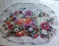 Салфетка гобеленовая Тыквенный этюд 50х70 см #86, Светлана А.