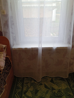 Curtain & Textile Тюль высота 210 см, ширина 150 см, крепление - Лента, Белый #92, Марина К.