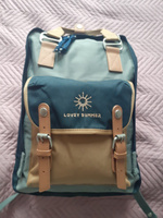 Синий рюкзак повседневный Nautical Macaroon Happy Camper Series Backpack #28, Екатерина П.