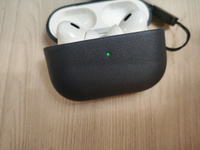 Чехол для AirPods Pro 2 / Защитный чехол с дизайном под кожу HardShell для Аирподс Про 2, Цвет Темно-синий #31, Александр М.