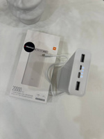 Повербанк (powerbank) 20000 mah с быстрой зарядкой, внешний аккумулятор портативный, переносной, мощный, универсальный для телефона/смартфона, белый #3, Денис Н.