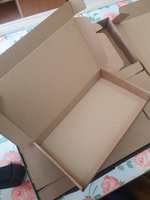 Самосборная картонная коробка для подарков и хранения BOXSTORE fefco 0427 24х14х3 см 240х140х30 мм 24x14x3 цвет: бурый / крафт Т24 Е МГК, упаковка 30 шт. #8, Юлия С.