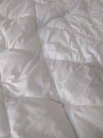 Одеяло Guten Morgen 2 спальное всесезонное 172x205 см, цвет: белый, наполнитель - силиконизированное волокно #92, Светлана Г.