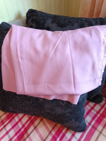 Ткань для шитья и рукоделия Штапель-поплин однотонный, отрез 1 м * 140 см, цвет розовый #4, Яна С.
