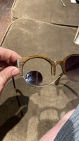 "Superstar Grey" от Timbersun, деревянные полуободковые женские солнцезащитные очки из дерева, ручная работа #3, Виталий Х.
