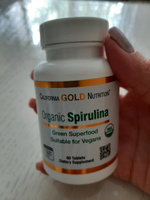 California Gold Nutrition Organic Spirilina, Спирулина, 500мг 60 таблеток, Антиоксидант, для похудения, детокс, очищение организма, для иммунитета взрослым #7, Александра Б.