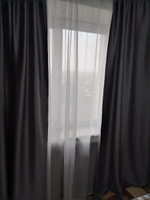 Шторы для комнаты 100% Блэкаут / Комплект штор / Портьеры для комнаты / 2 шторы размером 150x270 см, цвет серый #56, Наталия Н.