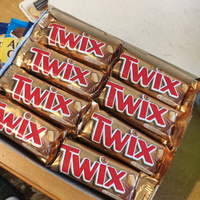 Шоколадный батончик Twix, 40 шт по 55 г / Печенье, шоколад, карамель #7, Алёна З.