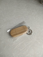 BambooWood USB-флеш-накопитель Брелок 64 ГБ, бежевый, горчичный #18, Наталья К.