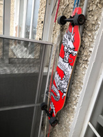 Скейтборд RIDEX Onyxia деревянный трюковой ABEC9 Chrome, дека 101.6 см 8 слоев, черный красный белый #5, Андрей К.