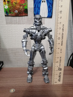 Солдатик Робот Терминатор Технолог. 13 см пластик серебро сборный #11, Анастасия К.