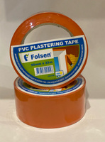 Лента малярная ПВХ Folsen для штукатурных работ оранжевая 125 мкм 50 мм 33 м/пог. (4 недели) #3, Евгений Ч.