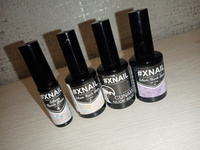 Xnail Professional Каучуковая камуфлирующая база для ногтей с Золотой и Серебряной поталью Silver Rush Base, 10мл #67, Екатерина Г.