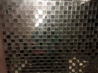 Плитка мозаика зеркальная 300х300 мм на сетке /с элементом 25х25 мм Серебро (50%) + Хрусталь (50%) /10 листов/ толщина 4 мм #51, Наталья Ш.