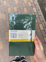 Блокнот в клетку Moleskine CLASSIC SOFT QP617K15 13х21см 192стр. мягкая обложка, зеленый #6, Елизавета М.