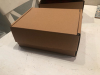 Крафтовая подарочная коробка (22 х 16,5 х 10 см) с наполнителем и лентой #51, Катерина Т.