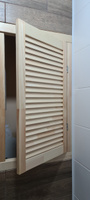 Дверь жалюзийная деревянная Timber&Style 715х394 мм, комплект из 2-х шт. сорт Экстра #45, Павел К.