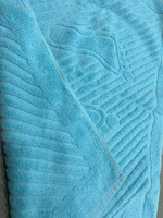 Полотенце-коврик махровое для ног TM TEXTILE 50x70 бирюзовый 37, 1шт.,плотность 700 #20, Бабурина Надежда