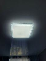 Светильник потолочный светодиодный для комнаты спальни гостиной кухни. Люстра. COMFORT MYSTERY КВАДРАТ 75Вт 3000-6500K 6000Лм 530х70мм с пультом ДУ IN HOME #5, Анастасия К.