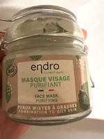 Очищающая маска с зеленой глиной для комбинированной и жирной кожи Endro Purifying Mask, 100 мл, в стеклянной банке, формула 100% натурального происхождения, сделано во Франции #4, Анна Б.
