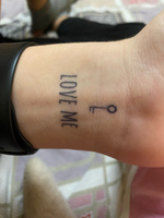 Татуировки временные для взрослых / Проявляющиеся тату без клея / Цветы, символы, надписи, клевер #4, Юлия Г.