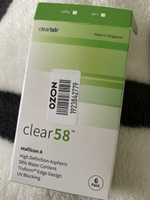 Контактные линзы ClearLab Clear 58 Ежемесячные, -02,75 / 14.0 / 8.3, 6 шт. #20, Алена Д.