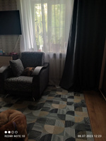 Ковер палас на пол, размер: 3,0х4,0 м (300 х 400 см) безворсовый в спальню гостиную на кухню Стокгольм_99_n на балкон #8, Александра П.