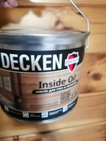 DECKEN Inside Oil, 2,5, WOOD орех; Масло для дерева; Масло для стен и потолков цветное, матовое, прозрачное. #23, Ирина Т.