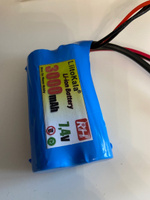 Аккумулятор Li-ion 7.4V 3000mAh для Remo Hobby 1/16, Smax, S-Evor, Rocket, Dingo #77, Ilya V.