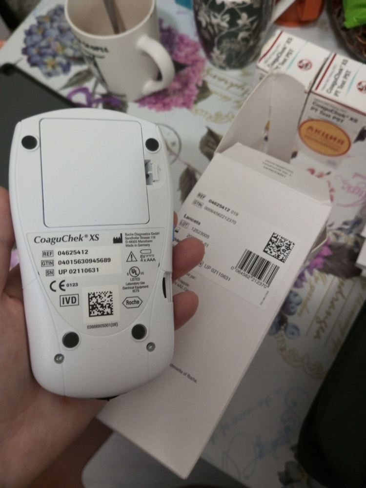 Коагулометр Коагучек (CoaguChek) XS + 12 тест-полосок в комплекте ...