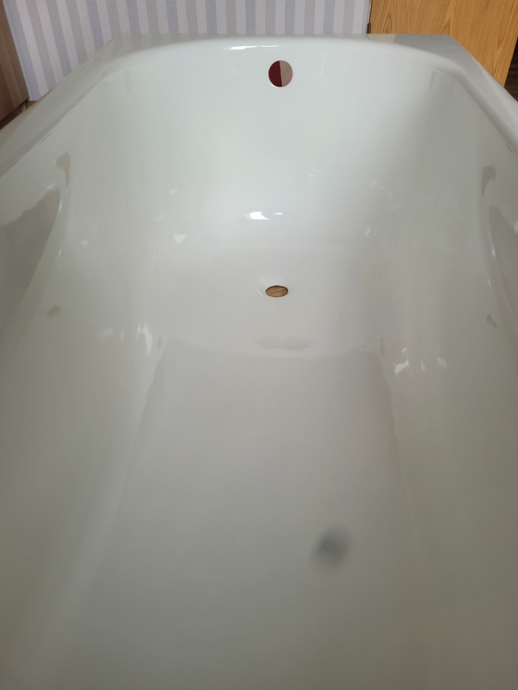 Комплект 3 в 1: ванна tempra Edge 170x75 чугун + ножки + круглые ручки ...