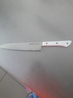 Кухонный нож универсальный для чистки и нарезки овощей, фруктов, колбасы и мяса Samura HARAKIRI 150мм SHR-0023W #64, Татьяна Р.