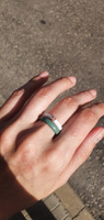 Кольцо керамика 4 мм Керамическое кольцо зеленый 16 #45, Анастасия Ю.