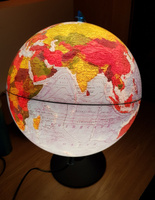Globen Интерактивный глобус Земли физико-политический, 32 см., с LED-подсветкой + VR очки #2, Мадина