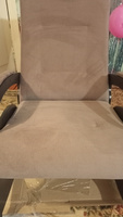 KEMPINGROUP Кресло-качалка Тироль, ткань/кофе с молоком, 64х132х90 см #61, Тамара Г.