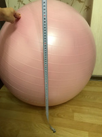 Мяч для фитнеса ONLYTOP, диаметр - 85 см, 1400 г, антивзрыв, цвет розовый #5, Екатерина К.