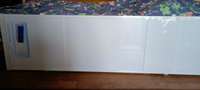 Экран пластиковый под ванну Elegant 170, алюминиевый профиль, фасад ПВХ панель, белый #7, Юлия Ж.