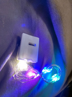 Мини-гирлянда MegaDIY (5 штук) на батарейках для букета, подарка, декора, длина 1м, 10 ламп(LED), 3 режима, разноцветное свечение #14, Юлия З.